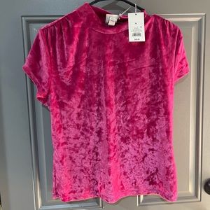 Pink velvet shirt from target